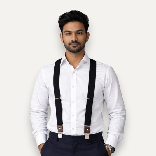 The Clean Line Suspenders – Black