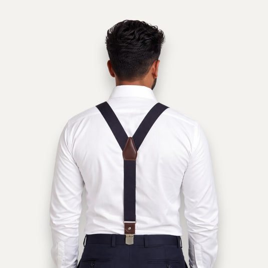 The Rivet Line Suspenders – Black