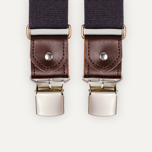 The Rivet Line Suspenders – Black