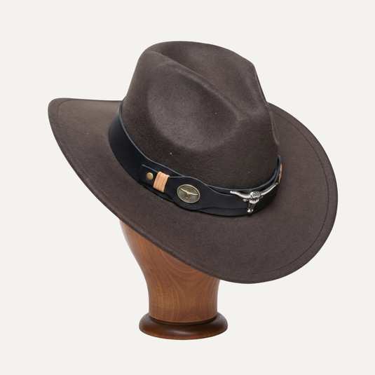 The Longhorn Trail Cowboy Hat (Dark Brown)
