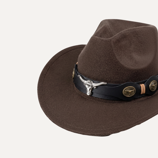 The Longhorn Trail Cowboy Hat (Dark Brown)