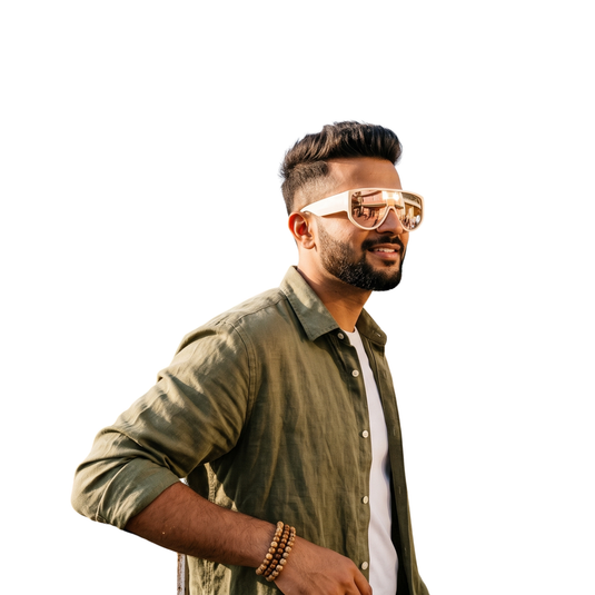 The Soft Focus Sunglasses - White