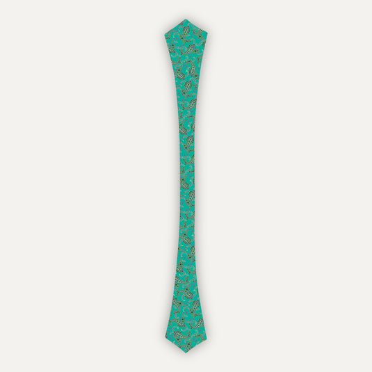 The Paisley Drift Cravat – Aqua
