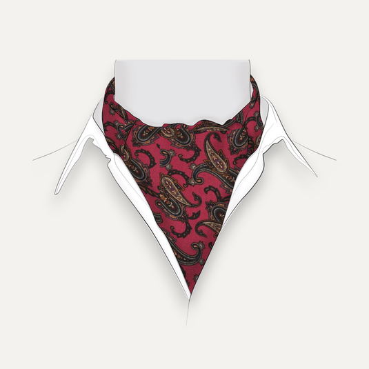 The Paisley Drift Cravat – Rosewood