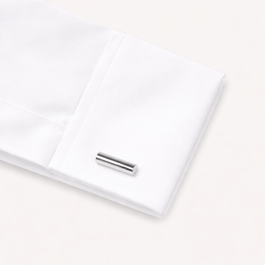 The Matte Bar Cuff Links – Silver