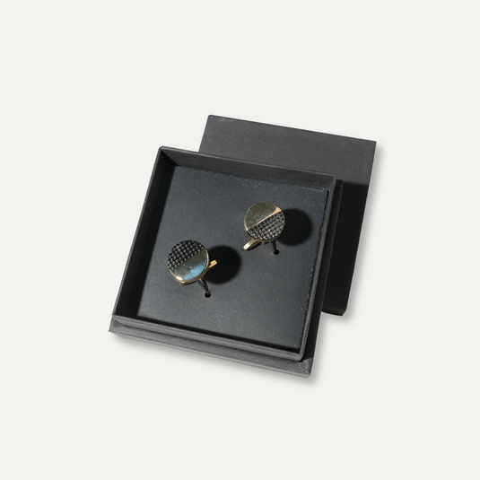 The Split Texture Cuff Links – Gold