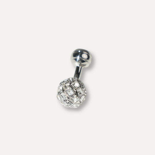 The Mosaic Sphere Cuff Links – Clear & Silver