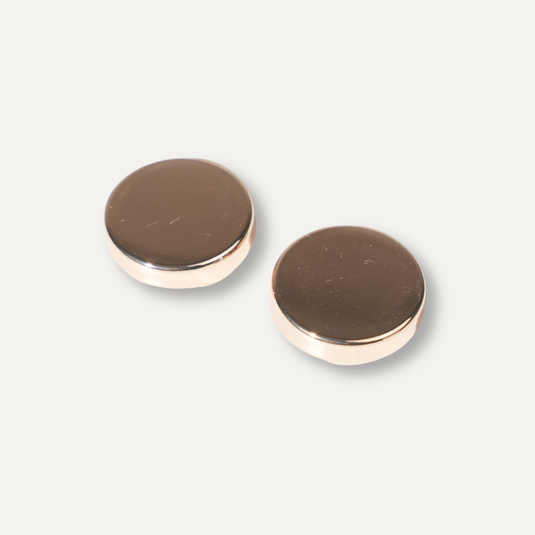The Classic Disc Cuff Buttons – Rose Gold