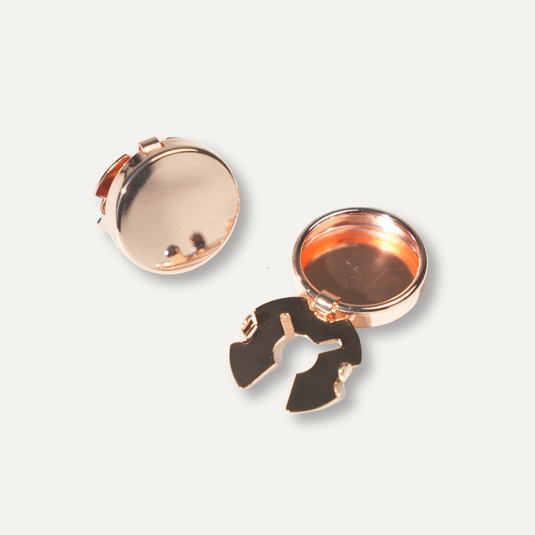 The Classic Disc Cuff Buttons – Rose Gold