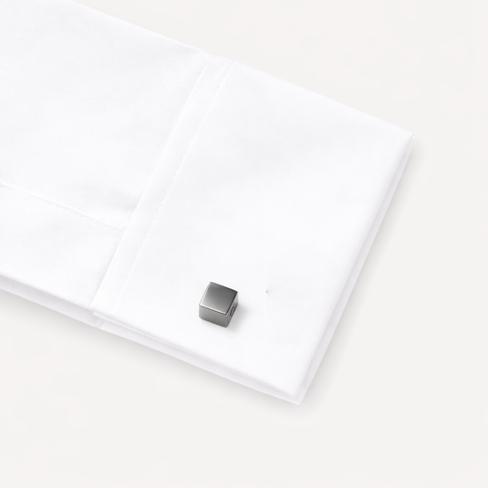 The Solid Form Cuff Links – Gunmetal