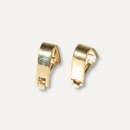 The Curved Form Cuff Links – Gold
