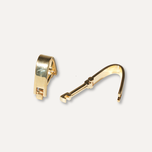 The Curved Form Cuff Links – Gold