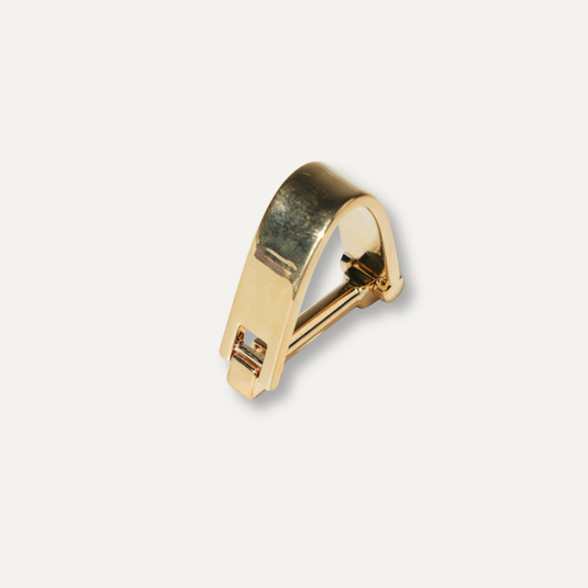 The Curved Form Cuff Links – Gold