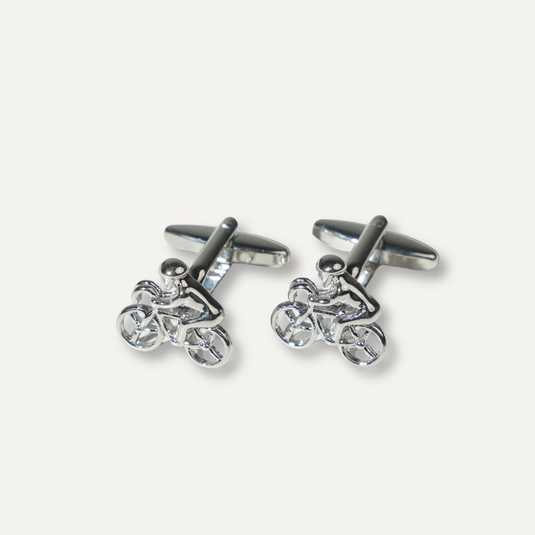 The Bicycle Cuff Links – Silver