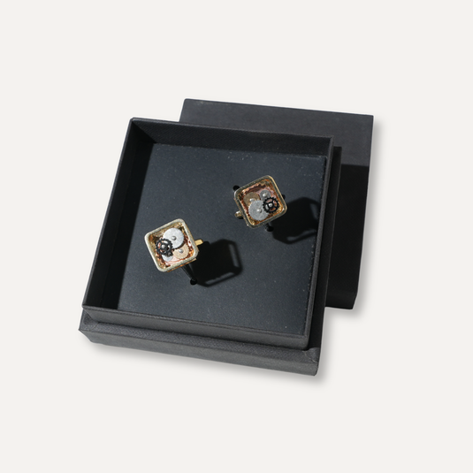 The Exposed Mechanism Cuff Links – Gold