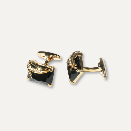 The Midnight Crest Cuff Links – Gold