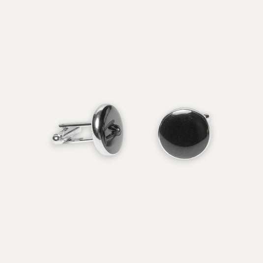 The Dress Stud Set – Black & Silver