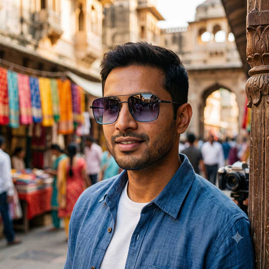 The Fine Line Sunglasses – Black Gradient