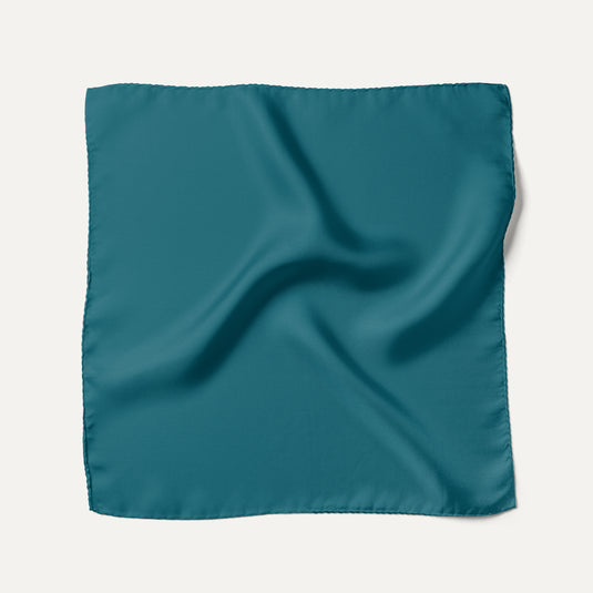 The Everyday Solid Pocket Square – Deep Teal