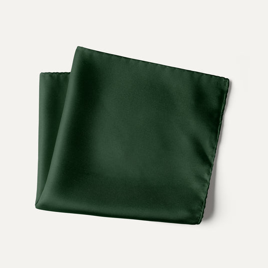 The Everyday Solid Pocket Square – Forest Green