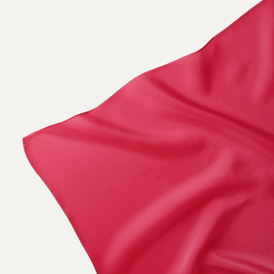 The Everyday Solid Pocket Square – Raspberry Red