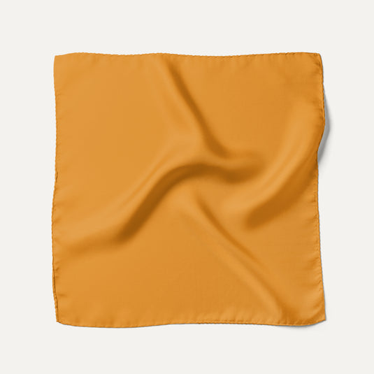 The Everyday Solid Pocket Square - Burnt Honey