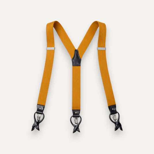 The Tailor’s Choice Suspenders — Amber Mustard
