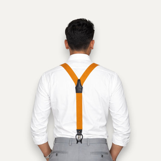 The Tailor’s Choice Suspenders — Amber Mustard