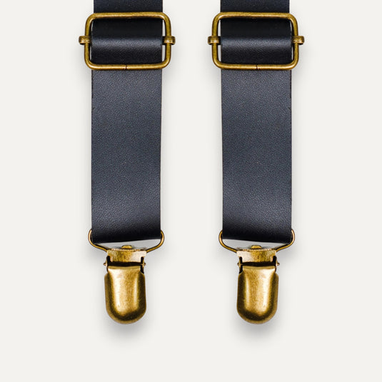 The Craft Line Suspenders – Black (Vegan Leather)