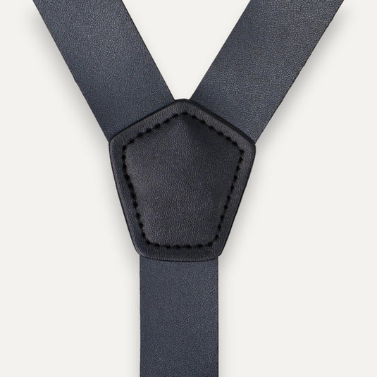 The Craft Line Suspenders – Black (Vegan Leather)
