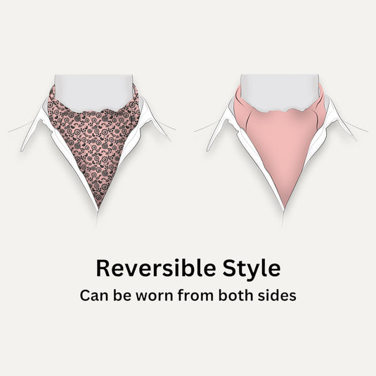 The Garden Chronicle Cravat – Blush with Black
