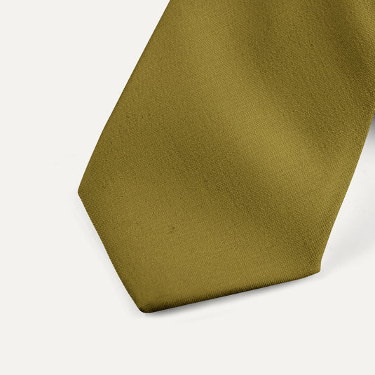 The Everyday Solid Silk Tie – Olive