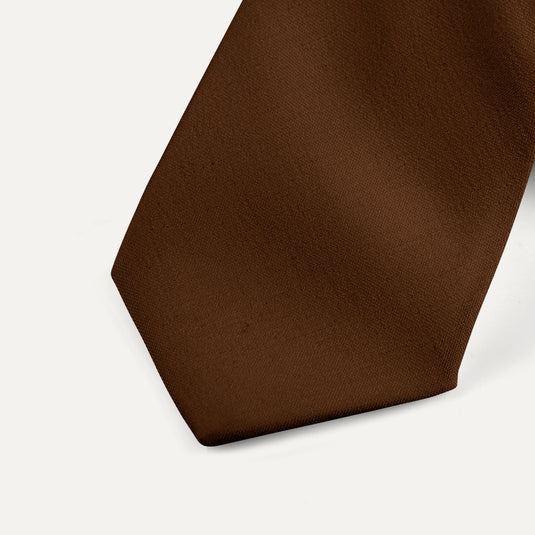 The Everyday Solid Silk Tie – Chocolate