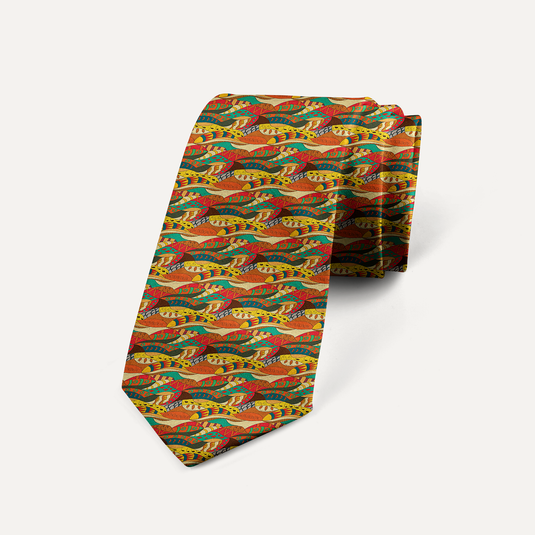 The Festival Drift Silk Tie – Multicolour