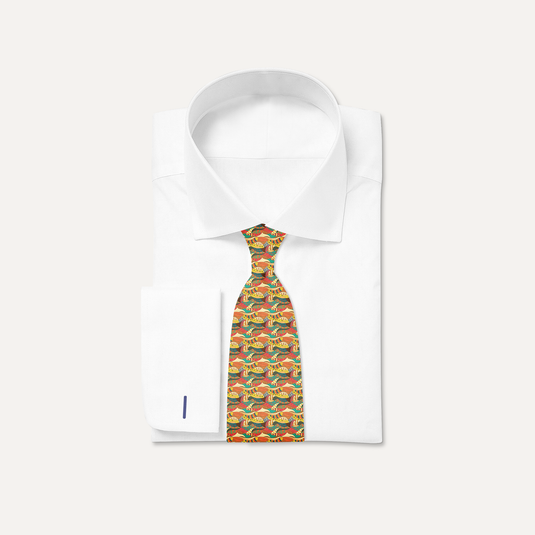 The Festival Drift Silk Tie – Multicolour