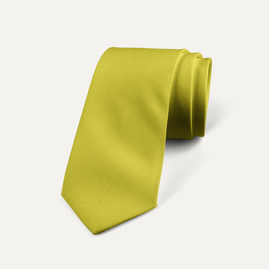 The Everyday Solid Silk Tie – Sun Yellow