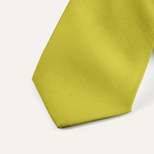 The Everyday Solid Silk Tie – Sun Yellow